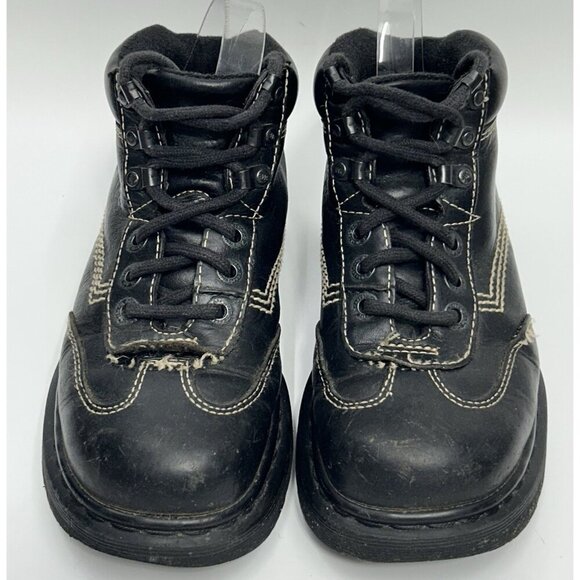 Vintage Dr Martens Boots Mens US 7 Brown 3 Eye Grizzly Ankle England 9234 RARE main image 7